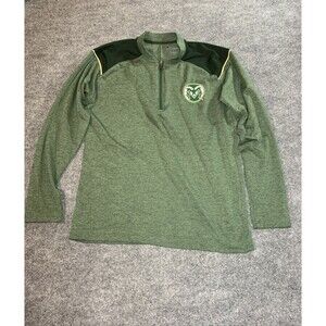 Champion Colorado State Rams Quarter Zip Long-sleeved Pullover Medium CSU